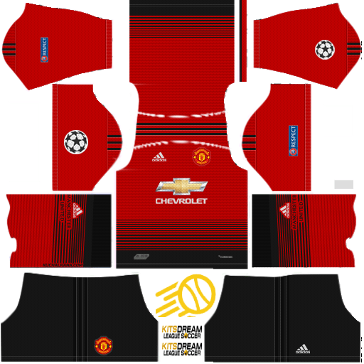 512x512 manchester united kits dream league soccer